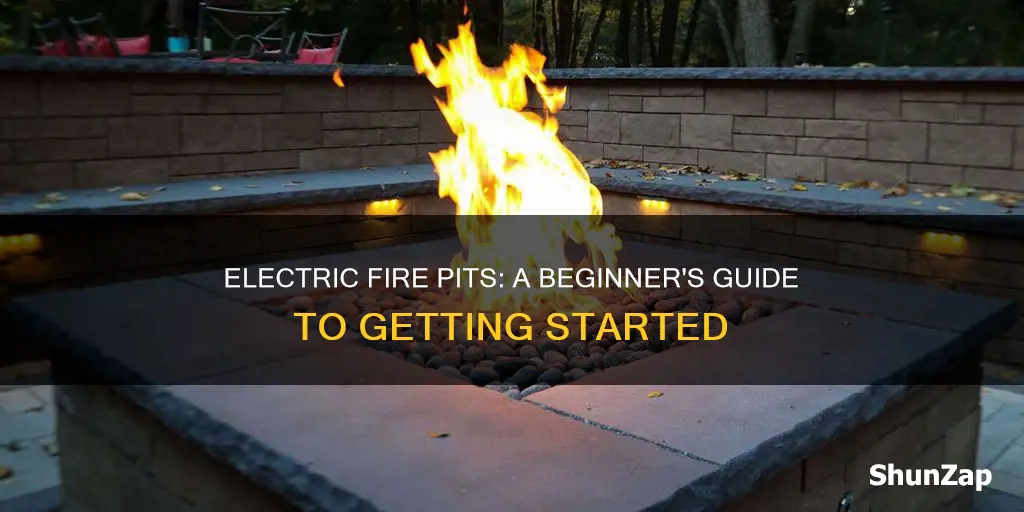 how to start an electric fire pit