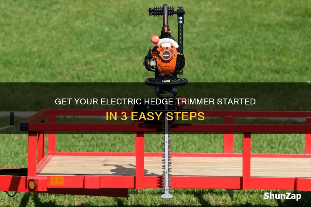 how to start an electric hedge trimmer