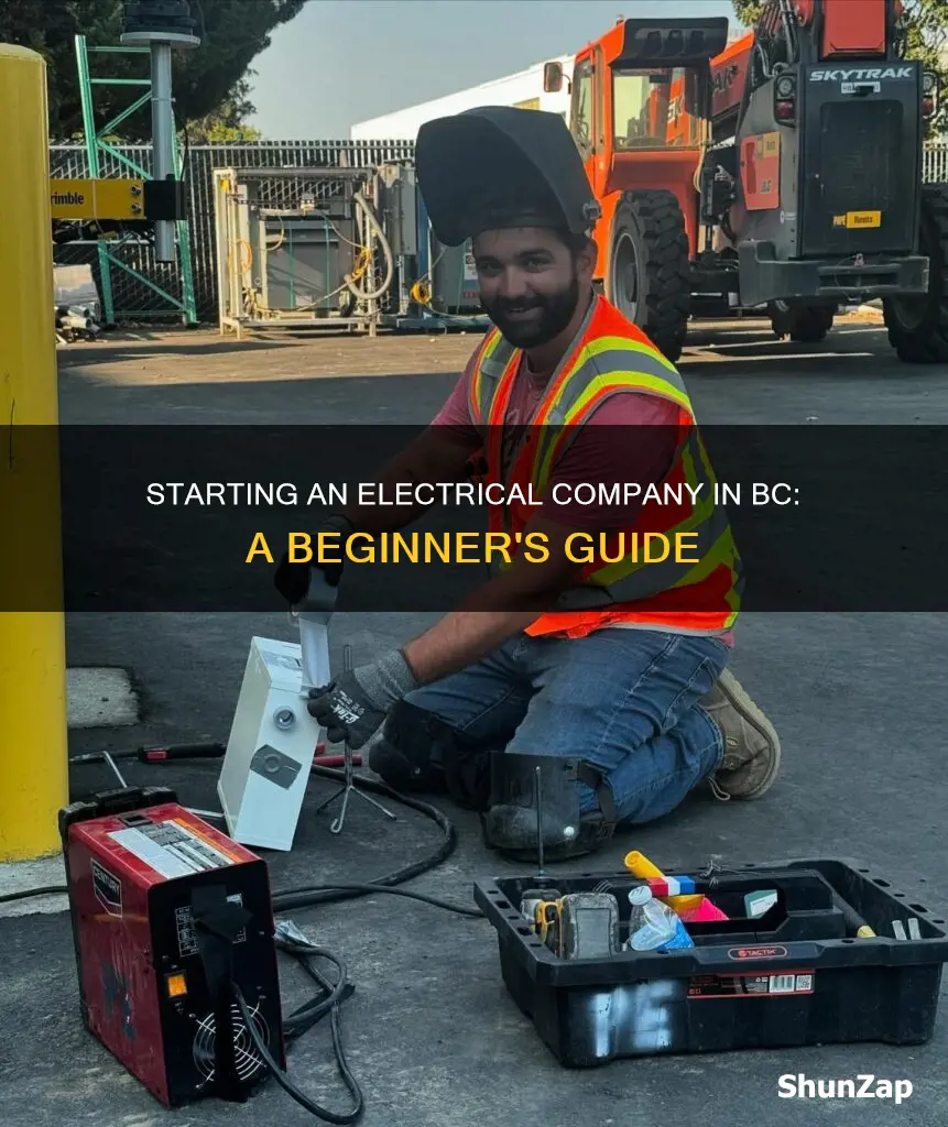 how to start an electrical company in bc