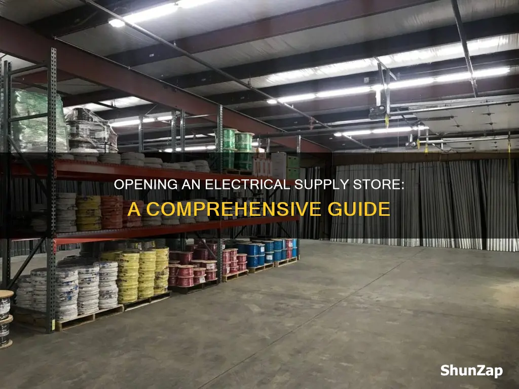 how to start an electrical supply store
