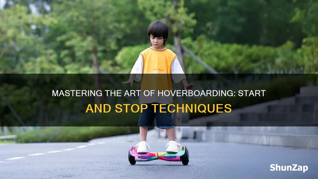 how to start and stop electric hoverboards