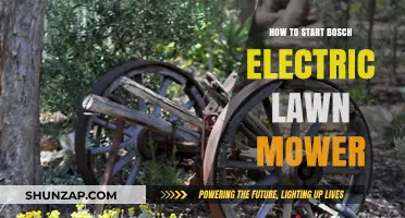 Bosch Electric Lawn Mower: Quick Start Guide