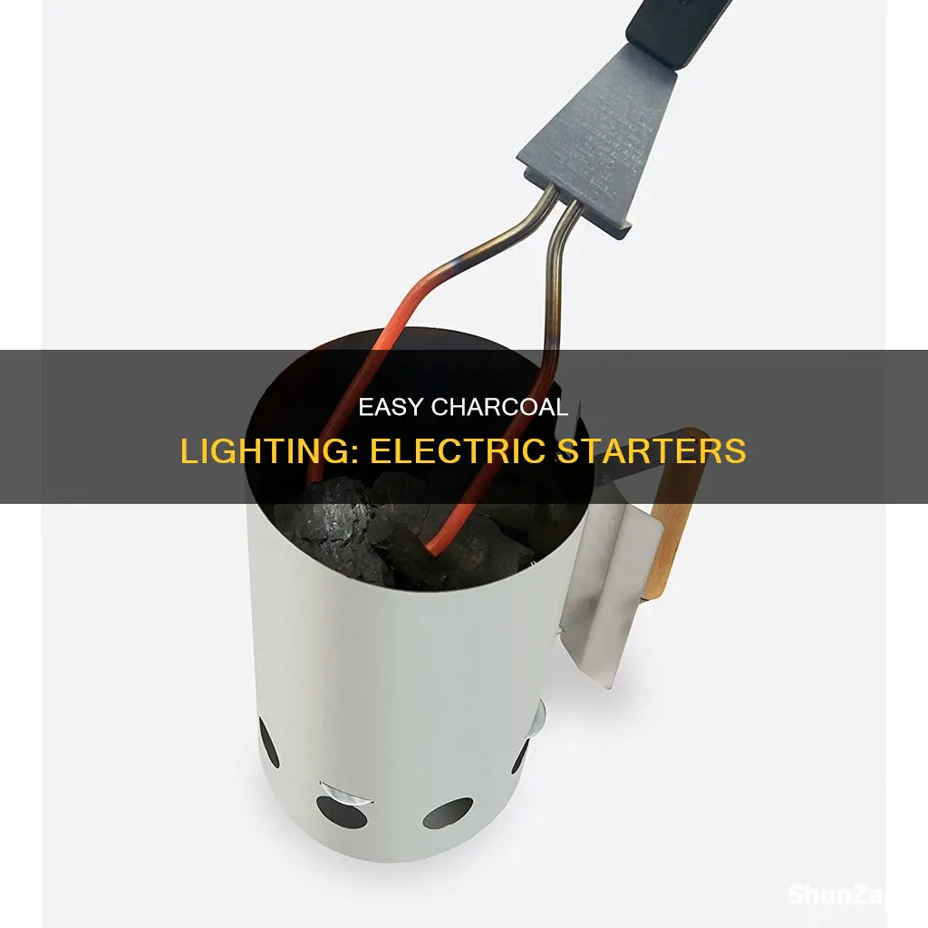 how to start charcoal with electric starter