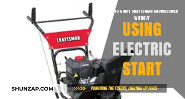 Manual Start Guide: Craftsman Snowblower Without Electric Start