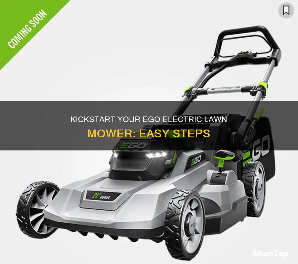 how to start ego electric lawn mower