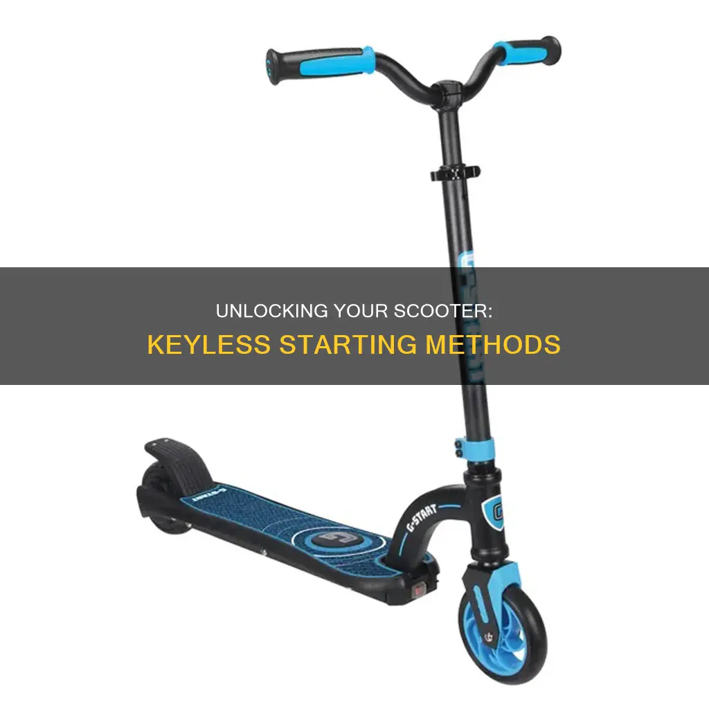 how to start electric scooter without key