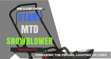 Kick-Start Your MTD Snowblower with Electric Ease