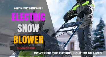 Quick Guide: Starting Your Greenworks Electric Snow Blower