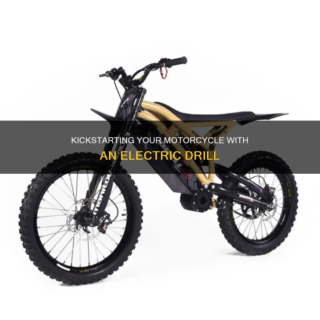 how to start motorcycle with electric drill