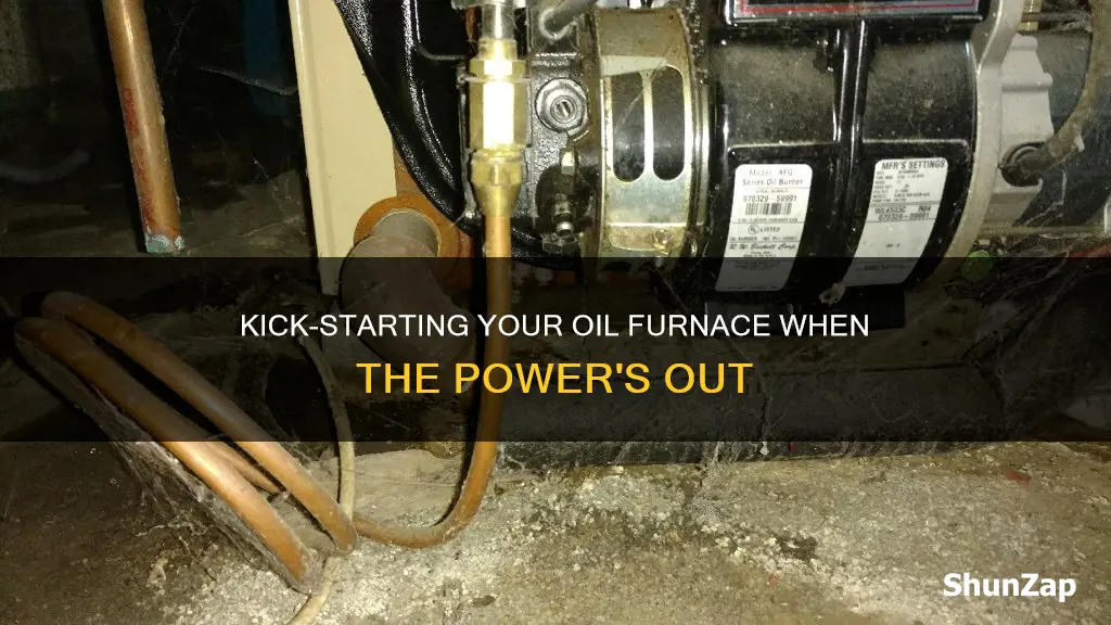 how to start oil furnace without electricity