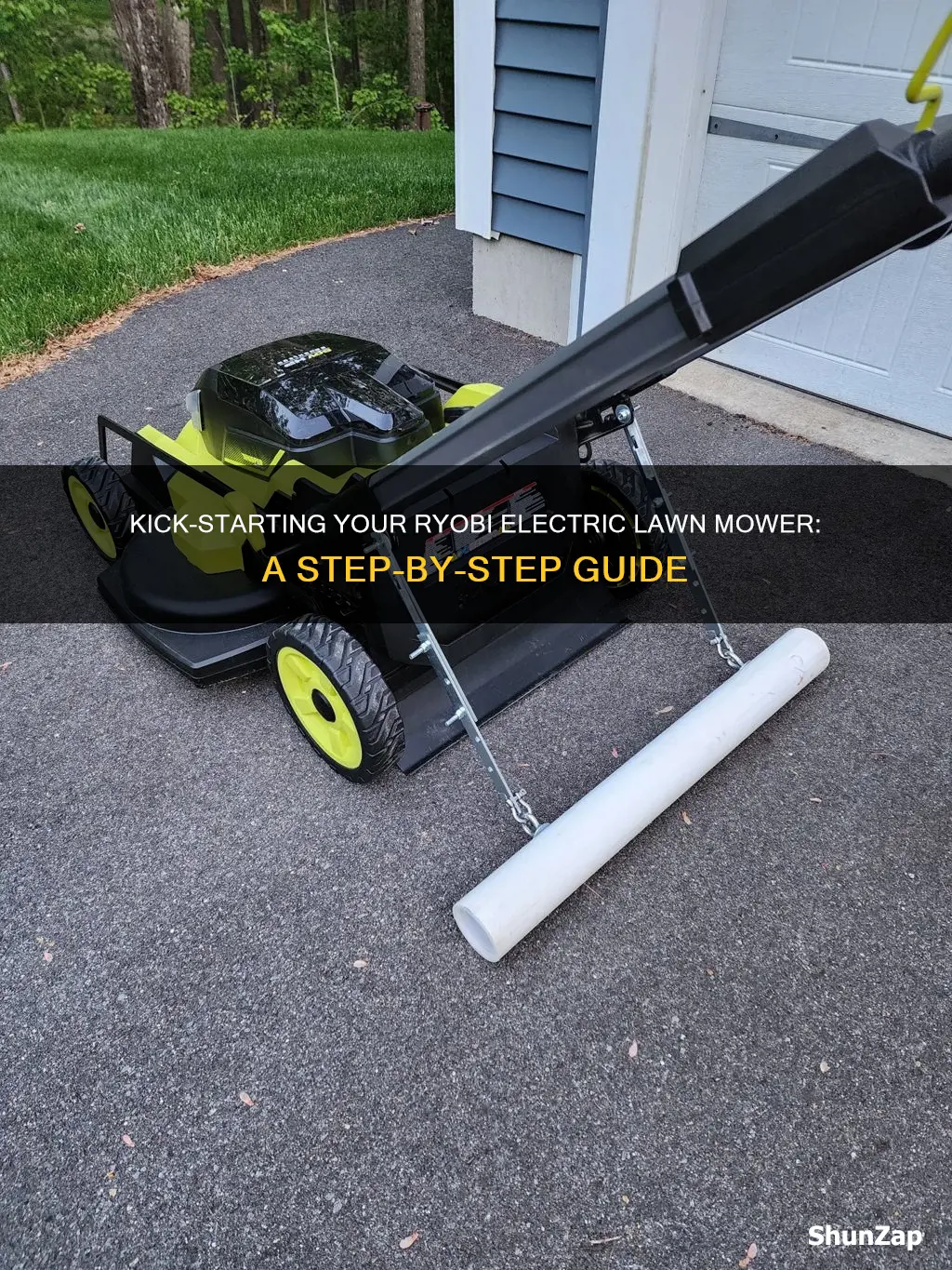 how to start ryobi electric lawn mower