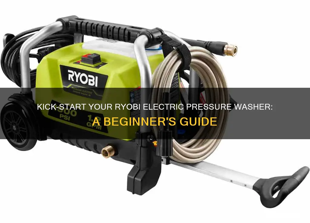 how to start ryobi electric pressure washer