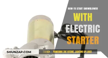 Easy Guide: Starting a Snowblower with Electric Starters