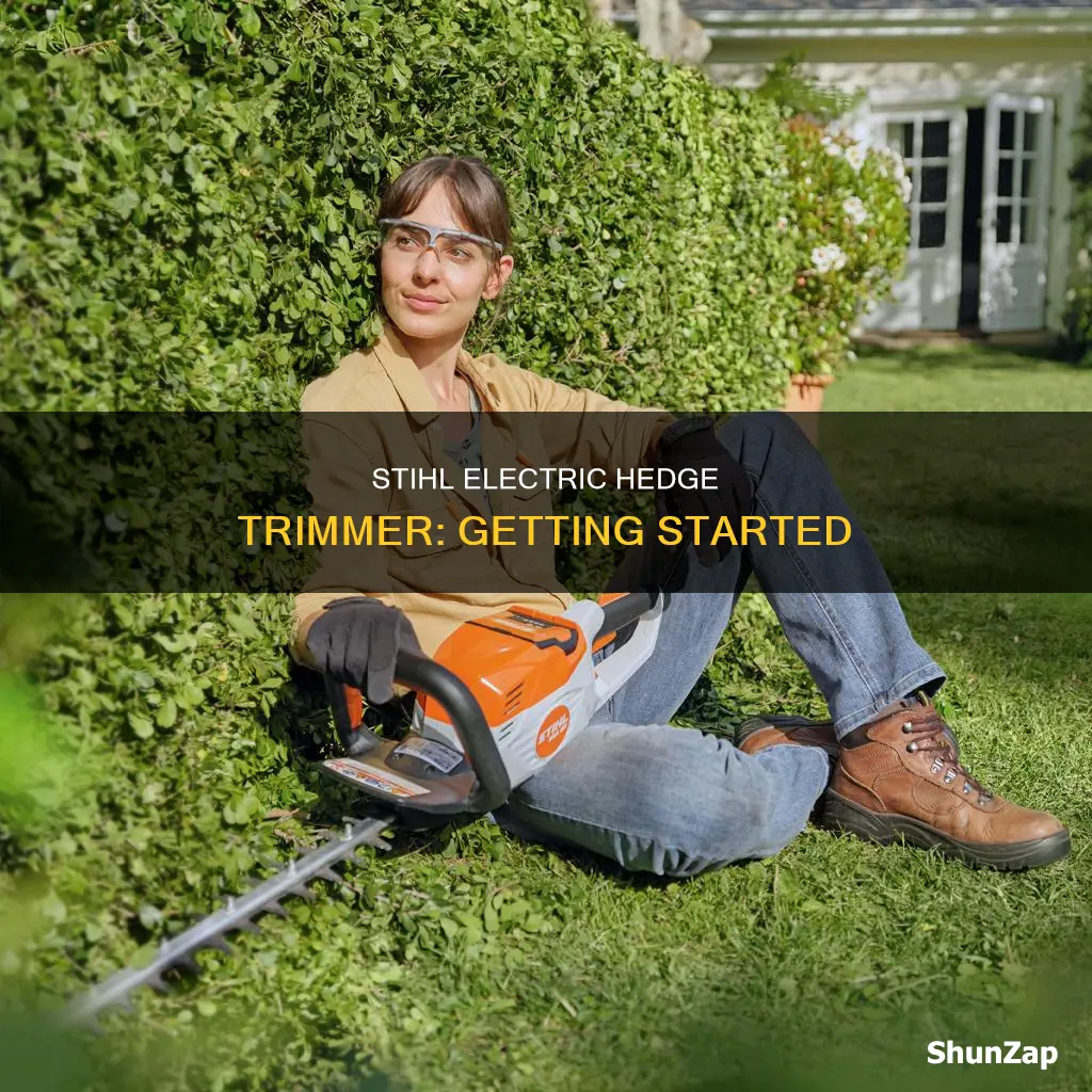 how to start stihl electric hedge trimmer