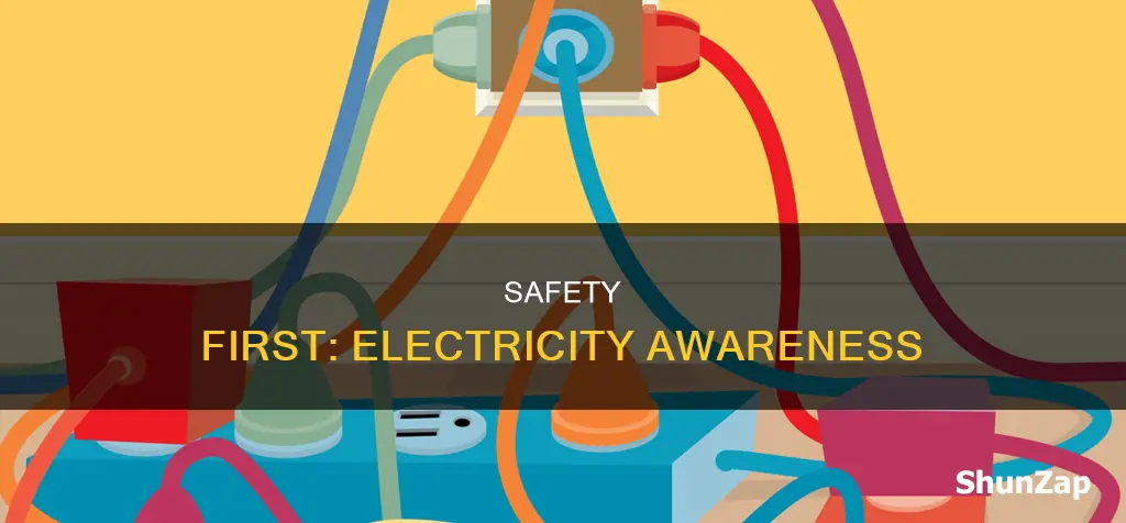 how to stay safe with electricity poster