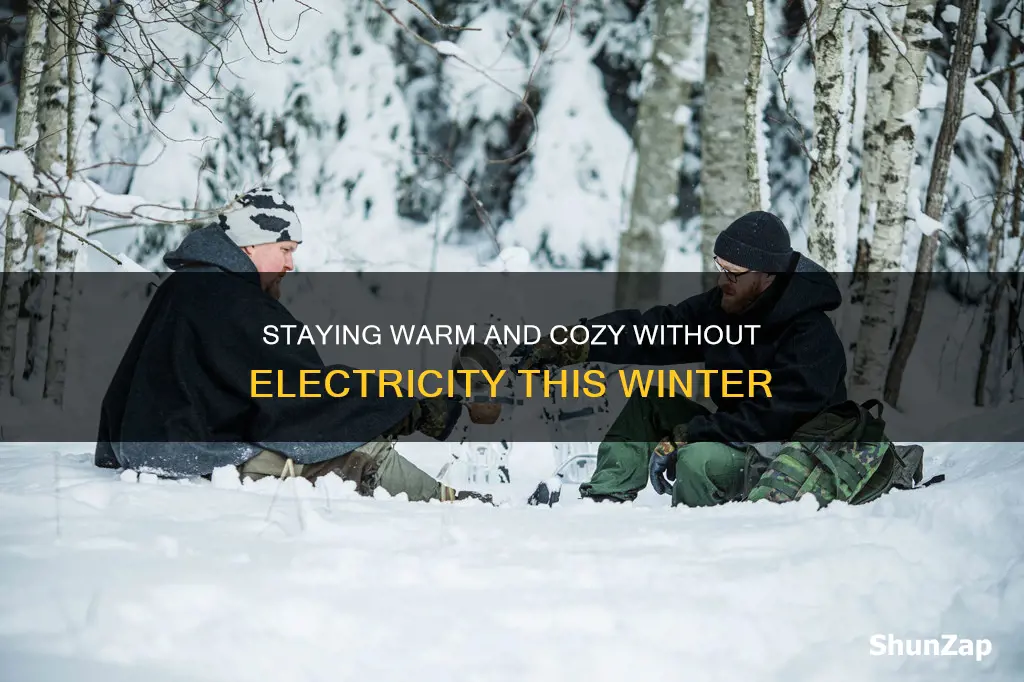 how to stay warm no electricity winter