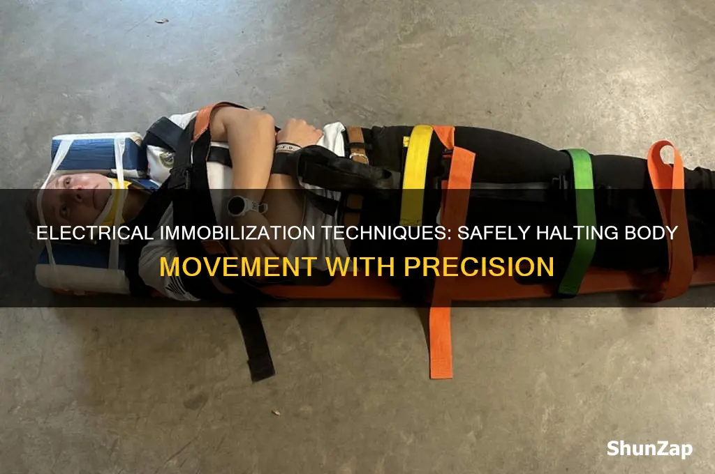 how to stop a body from moving using electricity