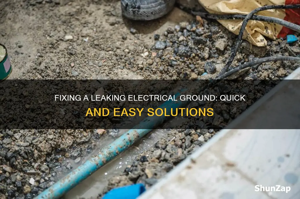 how to stop a leaking electrical ground