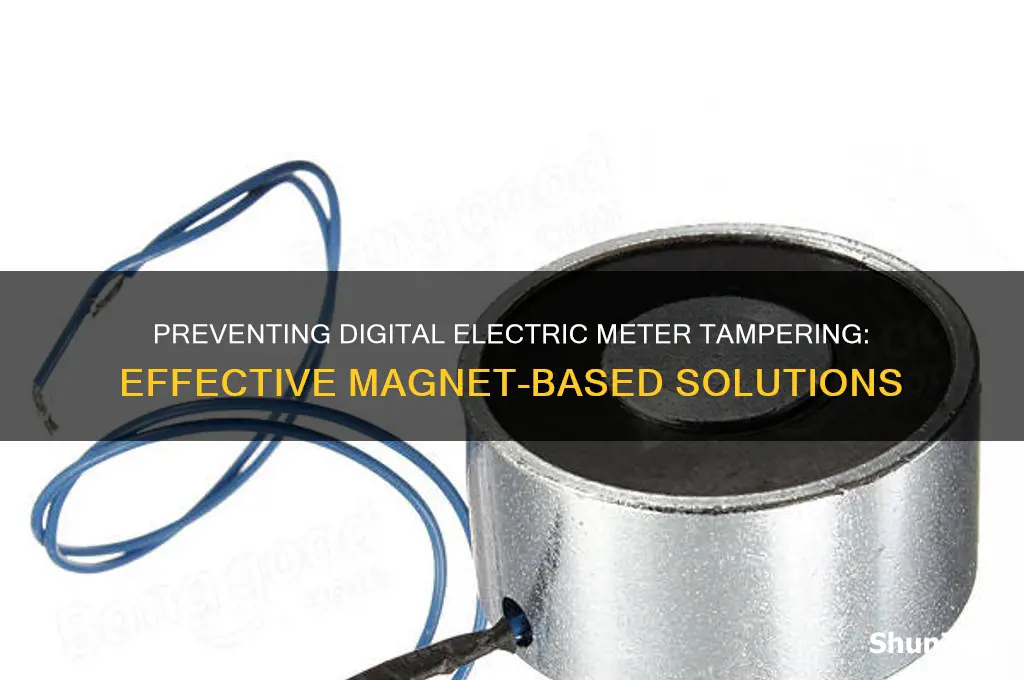 how to stop digital electric meter using magnets
