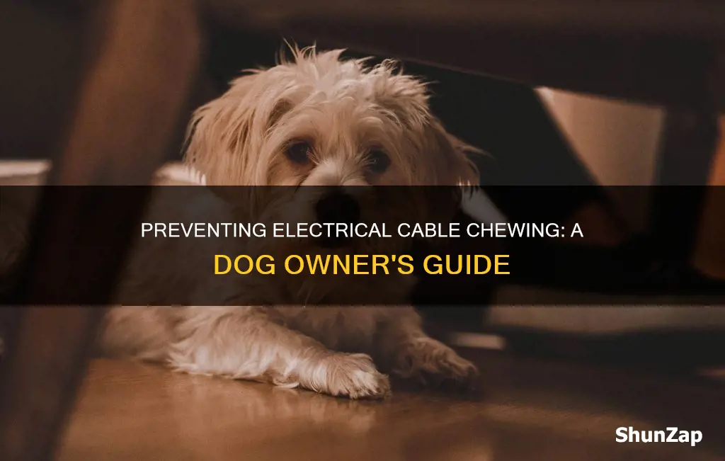 how to stop dog chewing electrical cables