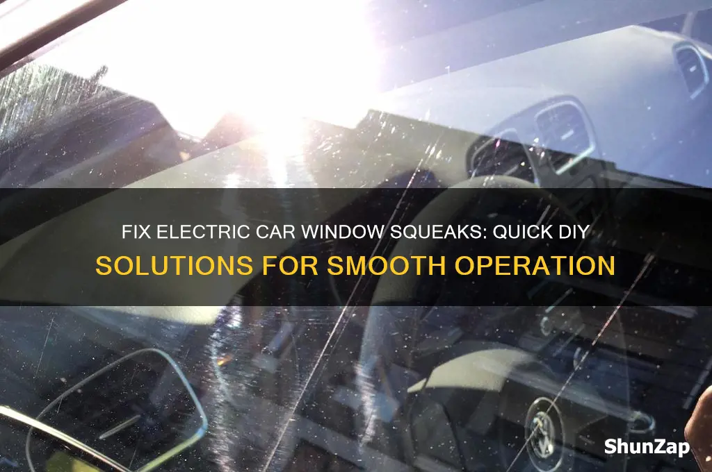 how to stop electric car window squeaking