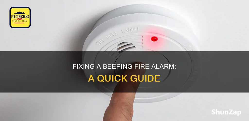 how to stop electric fire alarm beeping