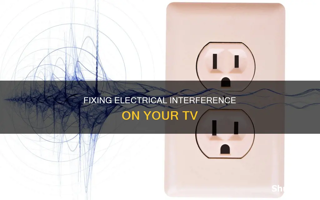 how to stop electrical interference on tv