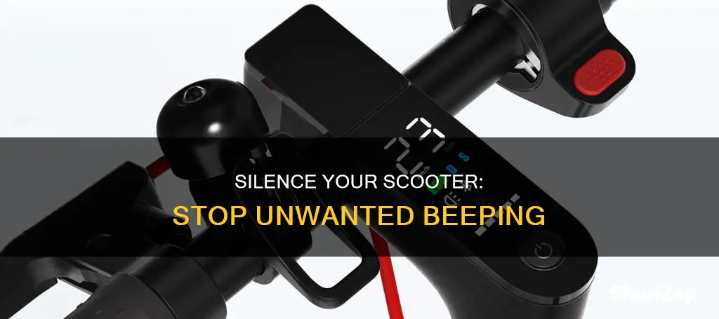 how to stop my electric scooter beeping