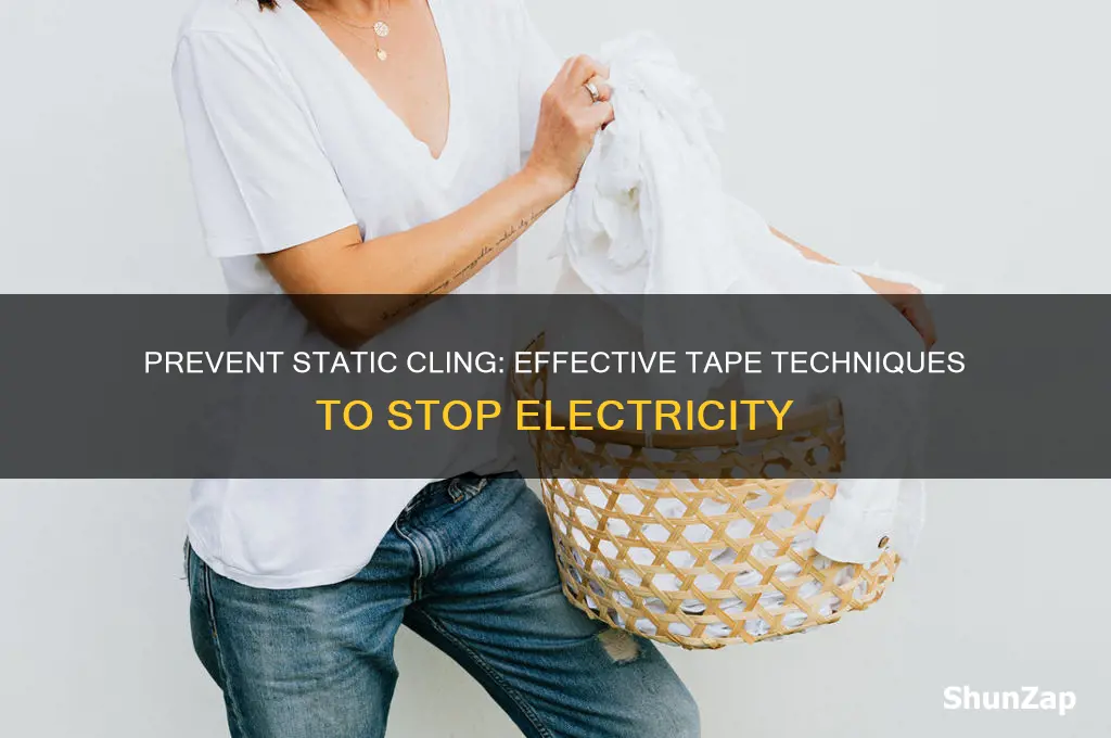 how to stop static electricity from using tape