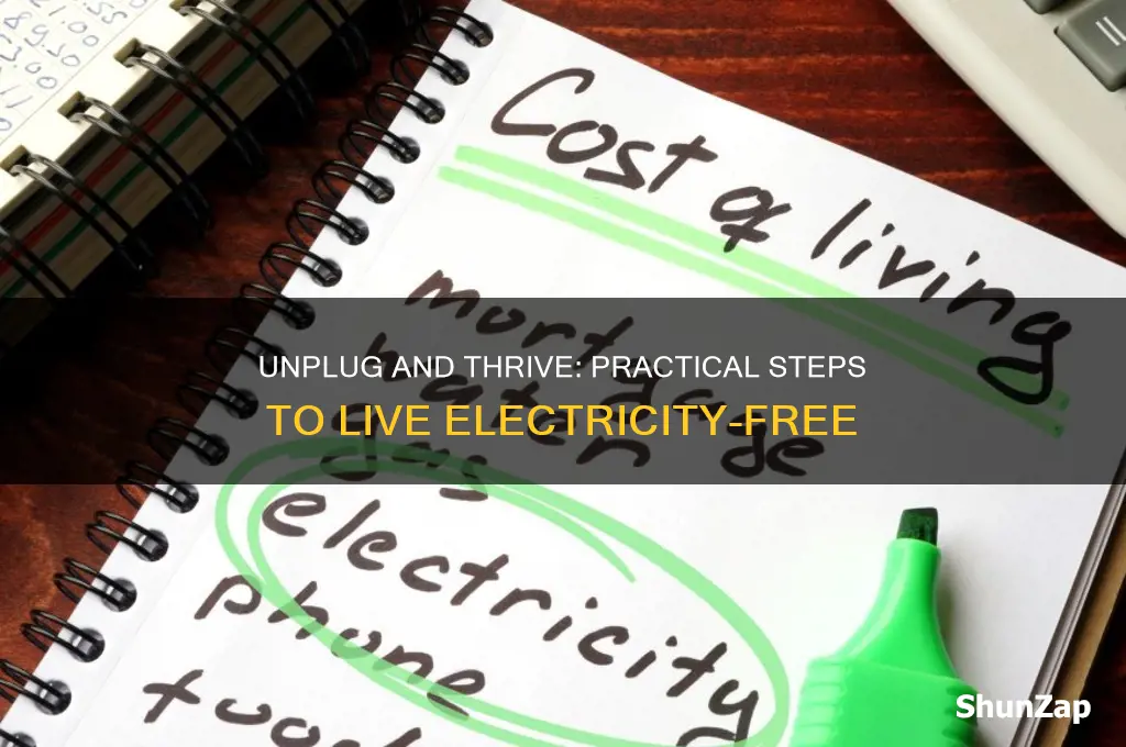 how to stop using electricity