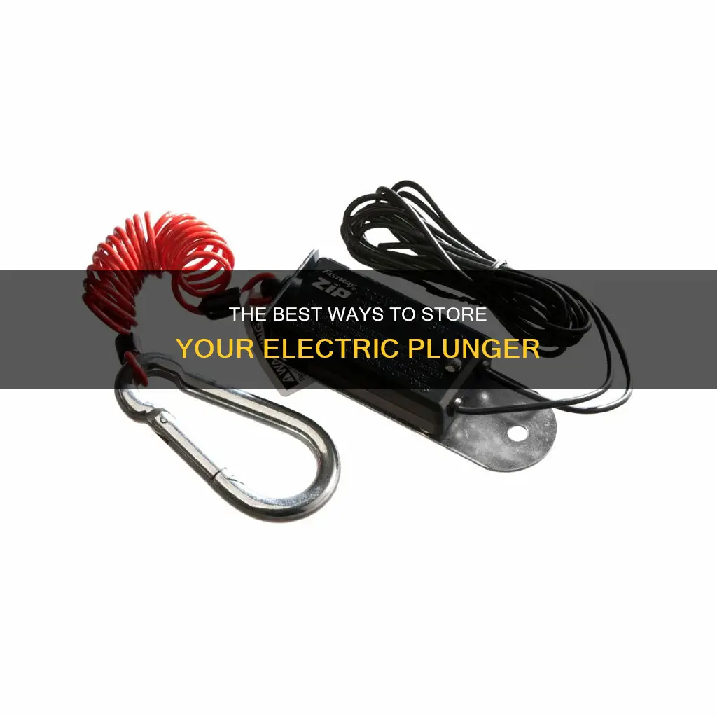 how to store an electric plunger toilet