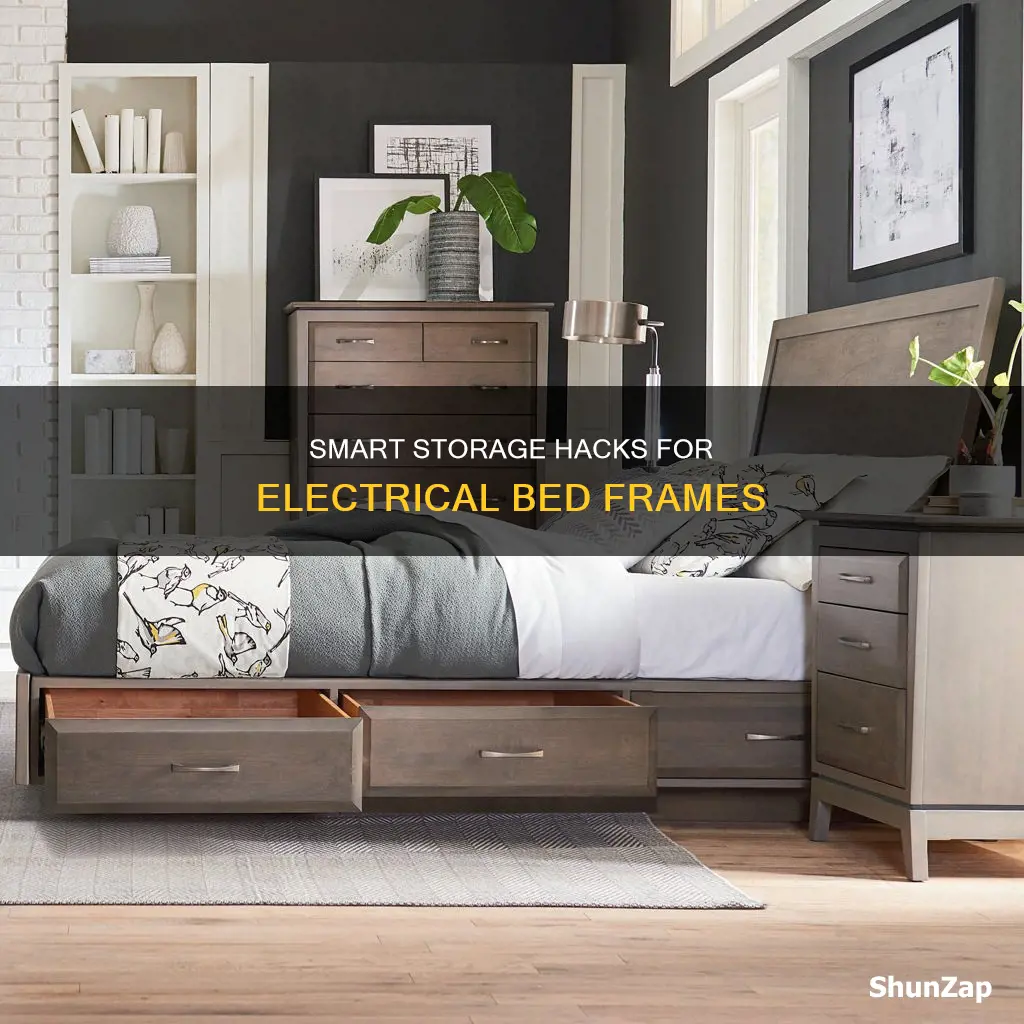 how to store an electrical bed frame