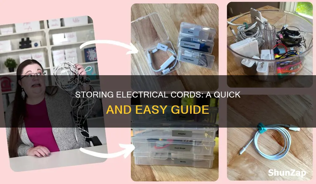 how to store away an electrical cord