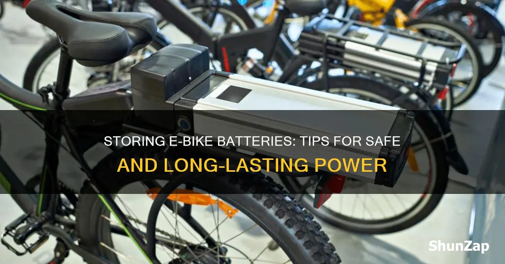 how to store electric bike batteries