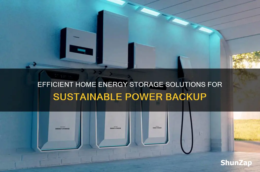 how to store electric energy for home use