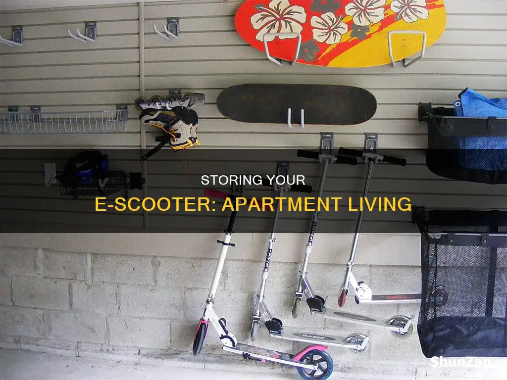 how to store electric scooter in apartment