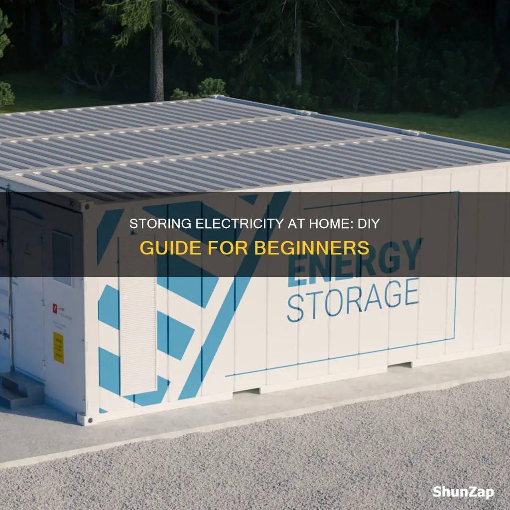 how to store electricity at home diy