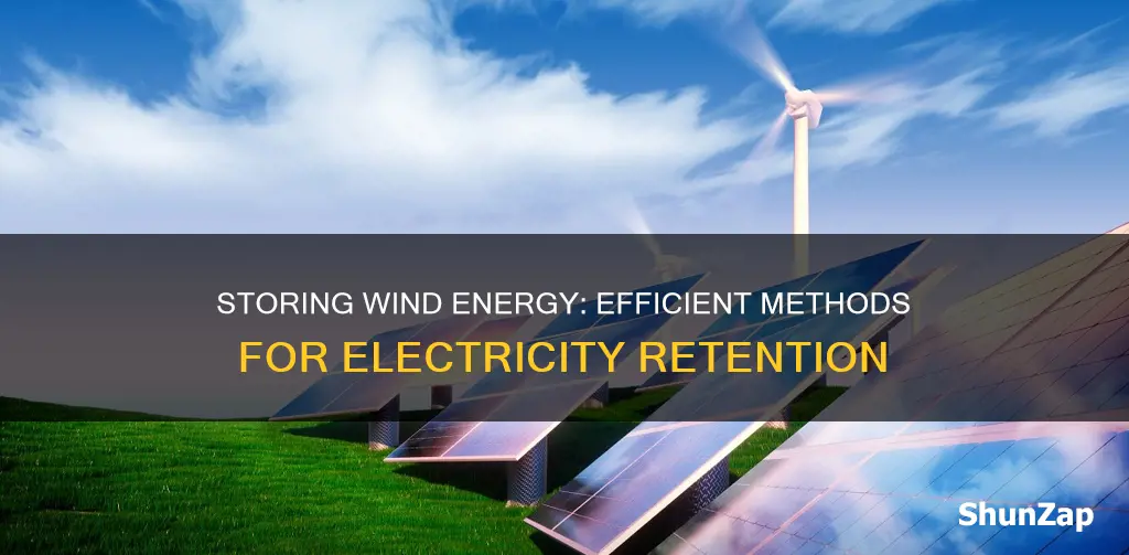 how to store electricity from wind turbine