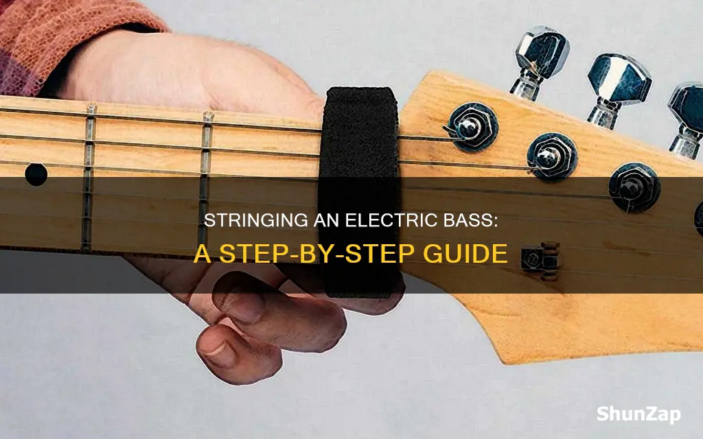 how to string a electric bass uitar