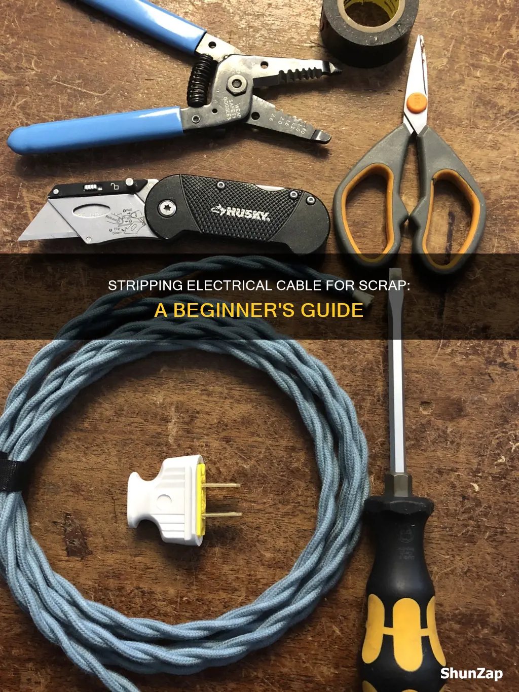 how to strip electrical cable for scrap