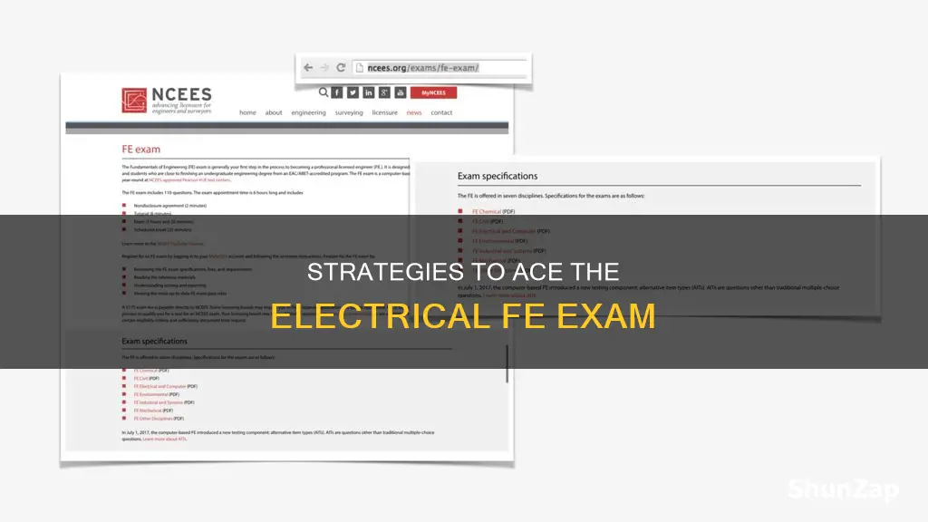 how to study for electrical fe exam