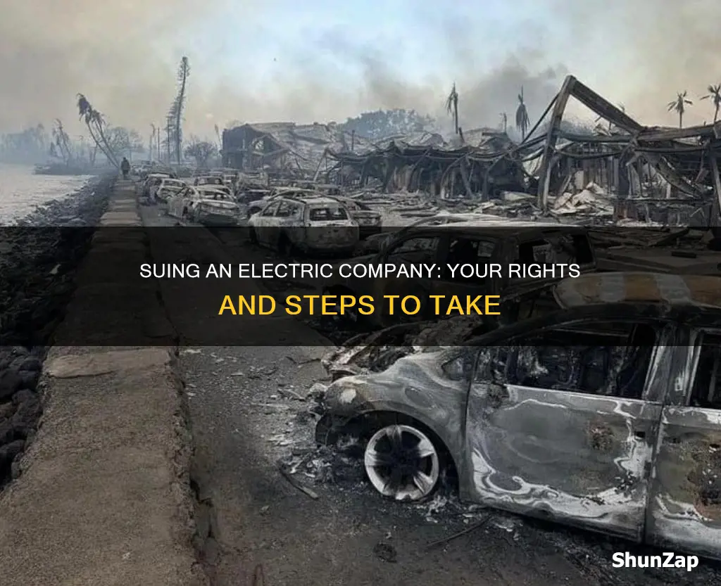 how to sue an electric company