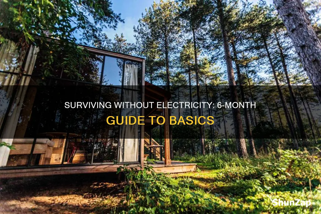 how to survive 6 months without electricity