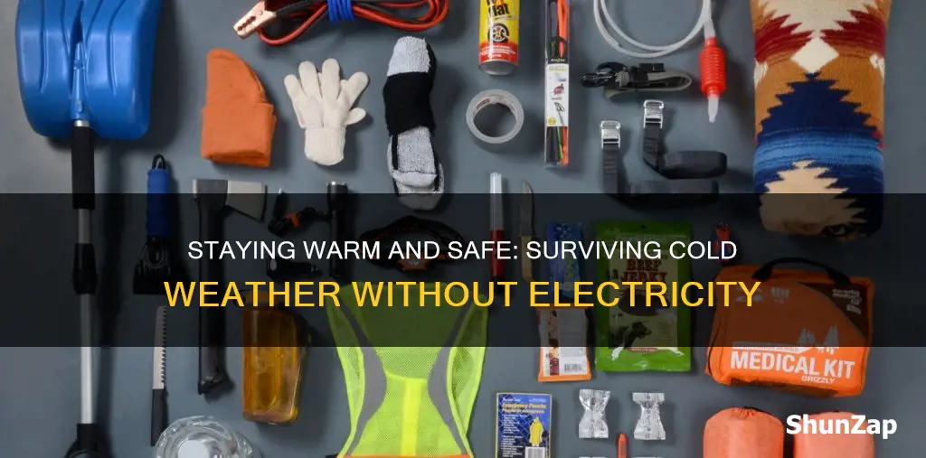 how to survive cold weather without electricity