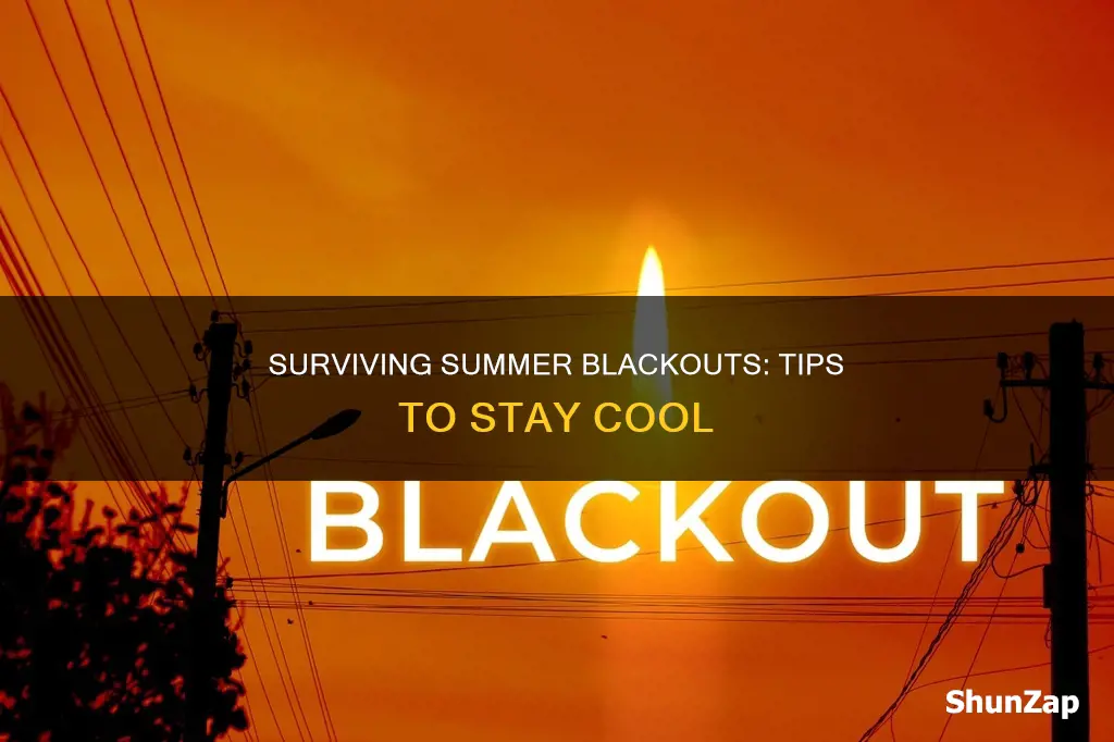 how to survive without electricity in summer