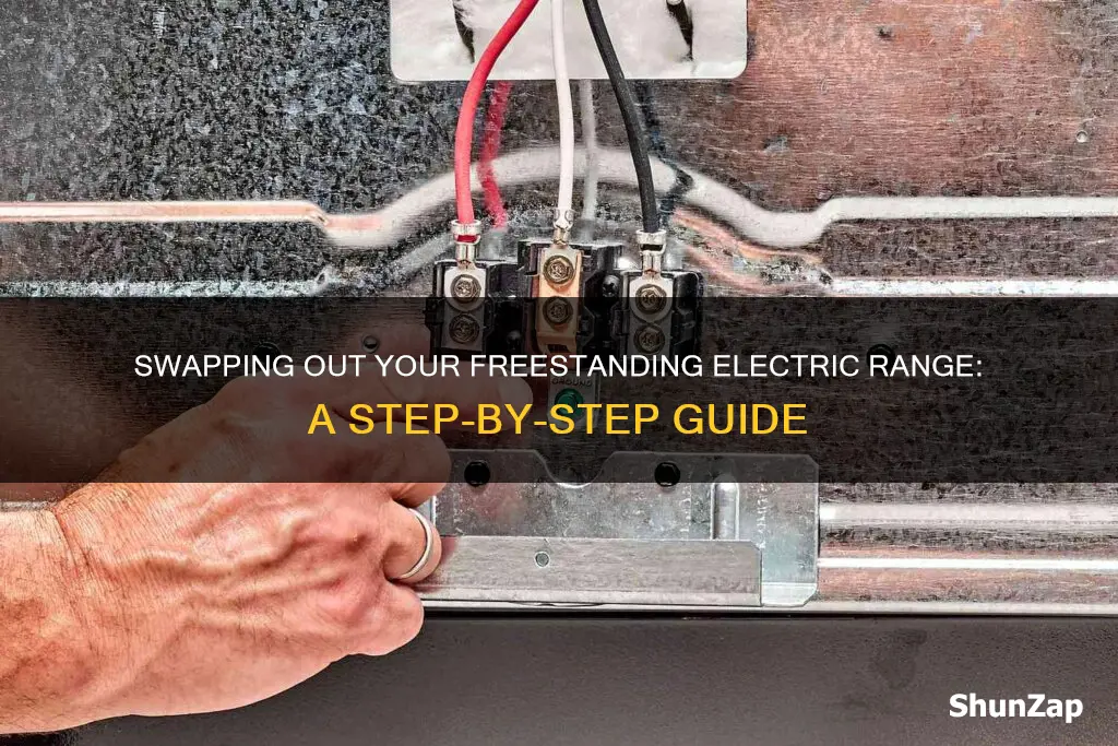 how to swap out freestanding electric range