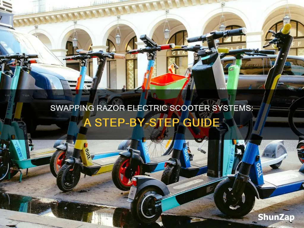 how to swap razor electric scooter systems
