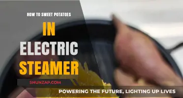 Steaming Sweet Potatoes: Electric Steamer Method