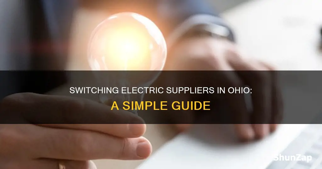 how to switch electric suppliers in ohio