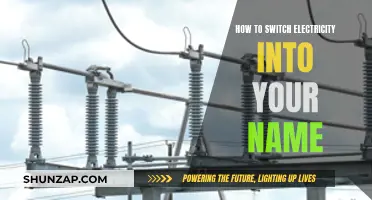 Switching Electricity Supply: A Guide to Putting it in Your Name